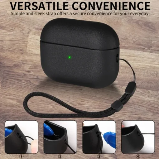 1 Pcs New Airpodspro Case Soft TPU Leather For Bluetooth Protective Case Airpods Pro 2 Charging Box Bags Accessories - Image 4