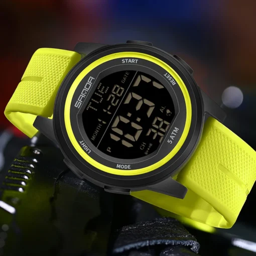 Sanda 6182 Youth Sports Watch Calorie Step Counting Waterproof Electronic Watch Multi functional Night Glow Electronic Watch - Image 2