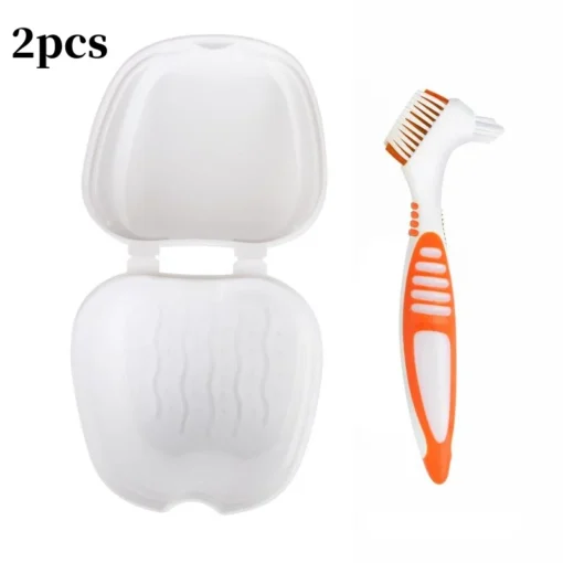 2pcs Dental Retainer Orthodontic Mouth Guard Denture Storage Case Box Teeth Brush Oral Hygiene Supplies Organizer Accessories - Image 10