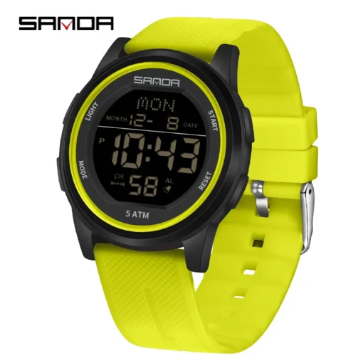 Sanda 6182 Youth Sports Watch Calorie Step Counting Waterproof Electronic Watch Multi functional Night Glow Electronic Watch - Image 8