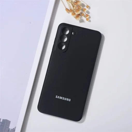 S24 Ultra Case Original Samsung S21 Ultra/S21 Plus/S21 FE Silky Silicone Cover High Quality Soft Back Protective For Galaxy S21+ - Image 8