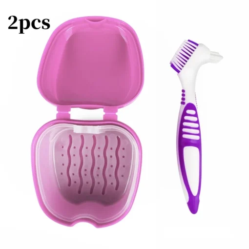 2pcs Dental Retainer Orthodontic Mouth Guard Denture Storage Case Box Teeth Brush Oral Hygiene Supplies Organizer Accessories - Image 7