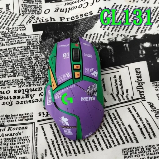 Evangelion Mouse Anti-skid Sticker Sticker for Logitech G502 Mouse Anime Sweat Anti-drop Gaming Mouse Protection Sticker Gift - Image 2